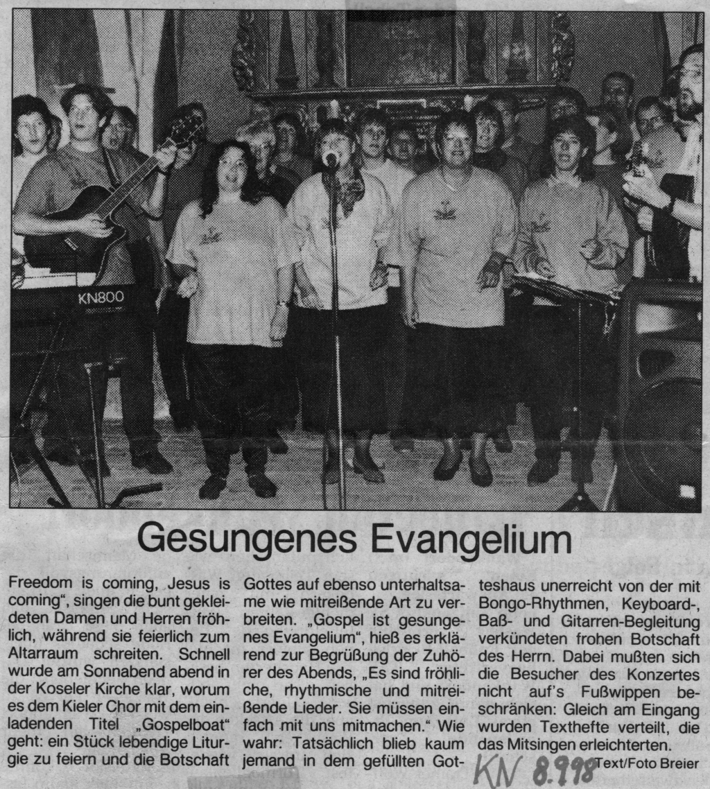 Kieler Nachrichten vom 8 9 1998 