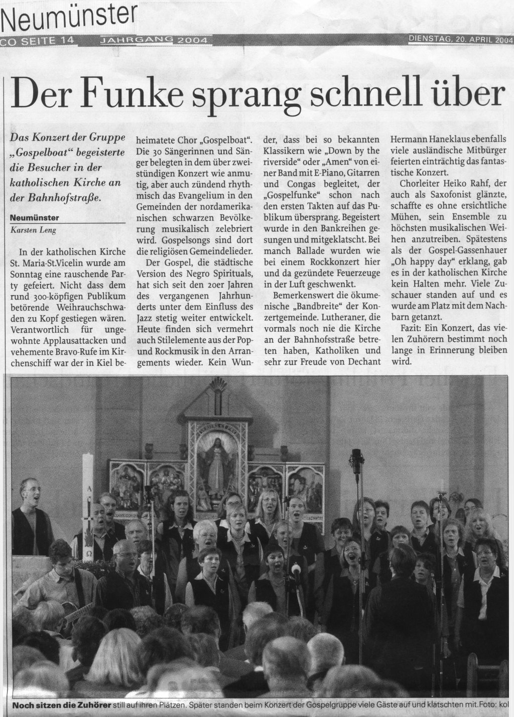 Holsteinische Zeitung 20 4 04